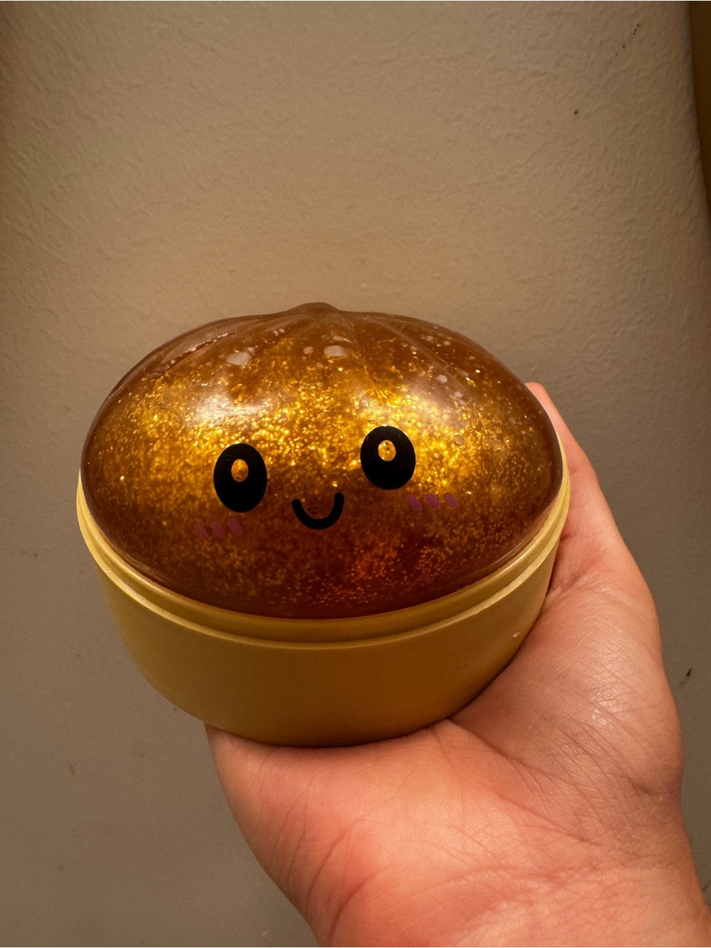 Ultra rare gold glitter squishy dumpling